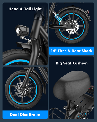 Gyroor C1 Plus 1000W Electric Scooter with Dual Baskets